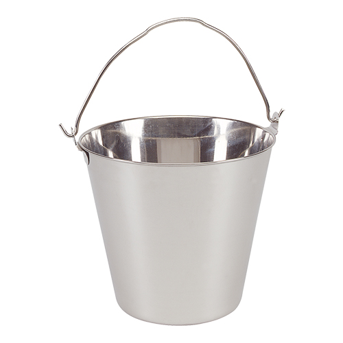 Emmer RVS 10L.