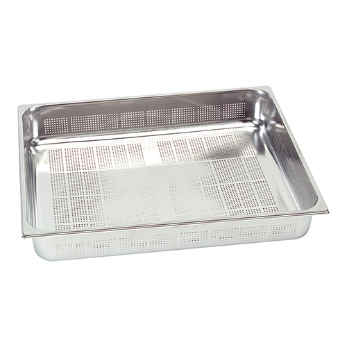 Gastronormbak 2/1 RVS H200mm geperf