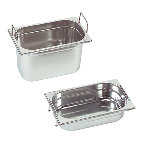 Gastronormbak 1/4 RVS H65mm grepen