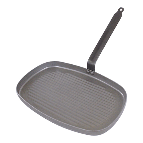 Grillpan rechthoekig gerib 38x26cm