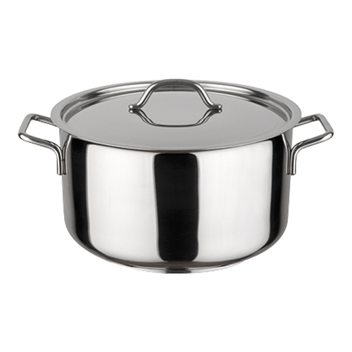 Kookpan middel hoog m/deksel Ø16cm