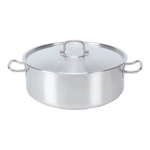 Kookpan laag model m/deksel Ø20cm.