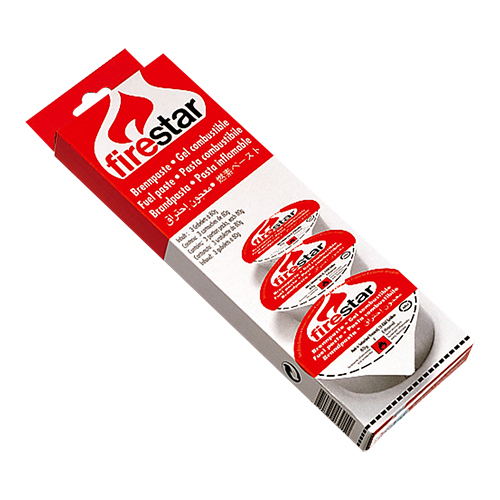 Brandpasta 3x alu kuipjes 80gram.