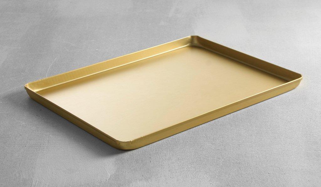 Vitrineplateau Goud 400x300x20mm