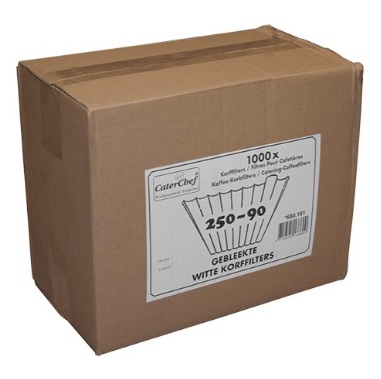 Koffiefilters 250/90 Gebleekt Koffiefilters 250/90 Gebleekt