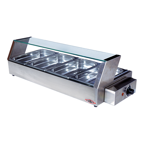 Bain Marie Warmhoudvitrine 4x1/3 GN