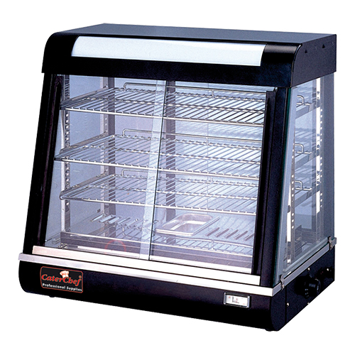 Warmhoudvitrine CaterChef Zwart Warmhoudvitrine CaterChef Zwart