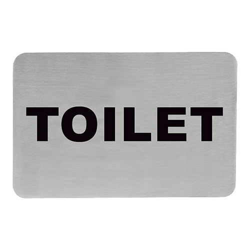 Tekstplaatje 'Toilet' RH 11x6cm Tekstplaatje 'Toilet' RH 11x6cm