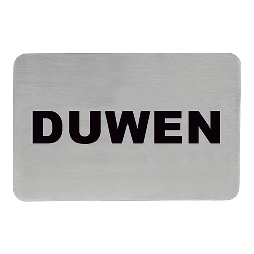 Tekstplaatje 'Duwen' RH 11x6cm