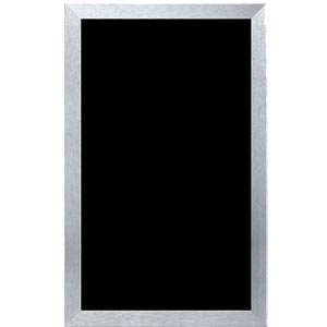 Krijtbord PVC 50x80cm Zwart/Zilver Krijtbord PVC 50x80cm Zwart/Zilver