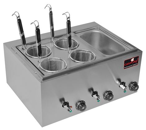 Pastakookapparaat 4 mandjes - 1/3GN