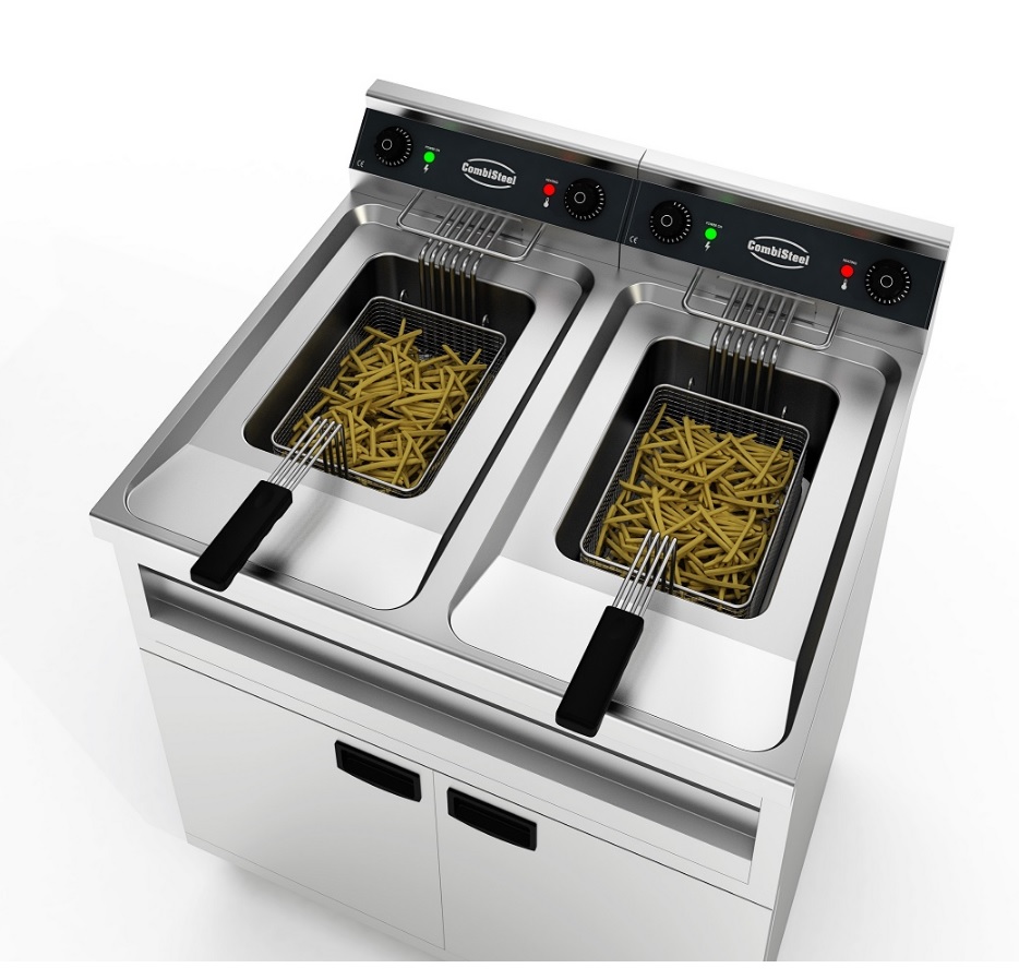 Friteuse Staand 2x12L 2x9kW Friteuse Staand 2x12L 2x9kW