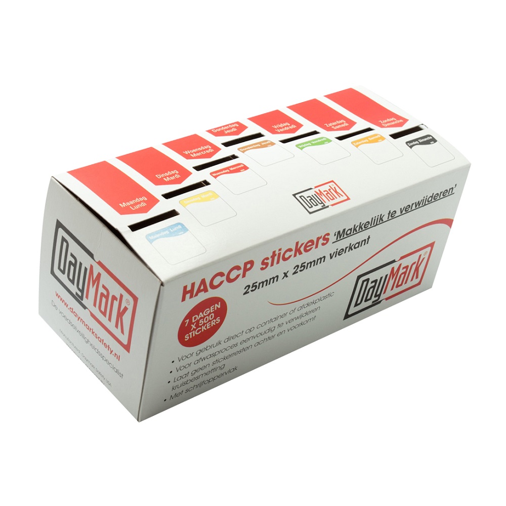 HACCP Stickers Verwijderbaar 7Dagen HACCP Stickers Verwijderbaar 7Dagen
