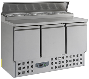 Gekoelde Saladette 3 Deur Grey Labe