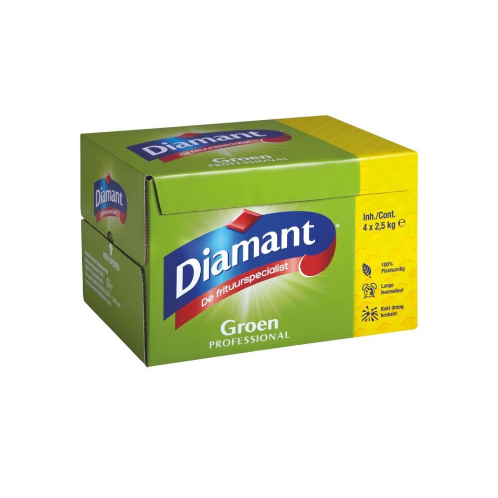Diamant Frituurvet Vast Groen 10kg