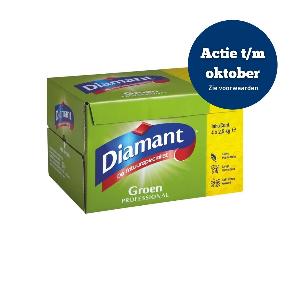 Diamant Frituurvet Vast Groen 10kg