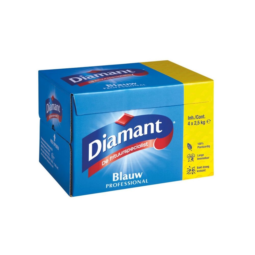 Diamant Frituurvet Vast Blauw 10kg
