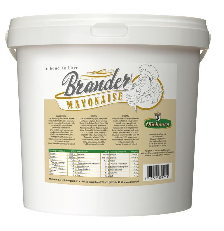 Oliehoorn Brander Mayonaise 10L