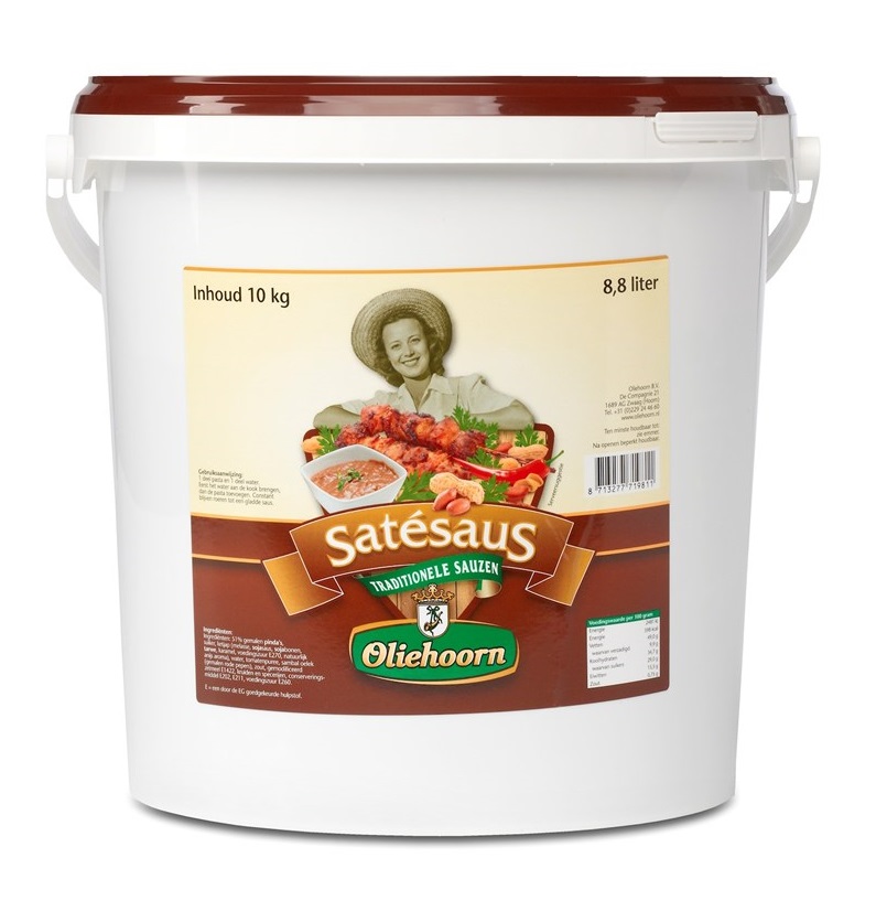 Oliehoorn Satesaus Pasta 10kg Oliehoorn Satesaus Pasta 10kg