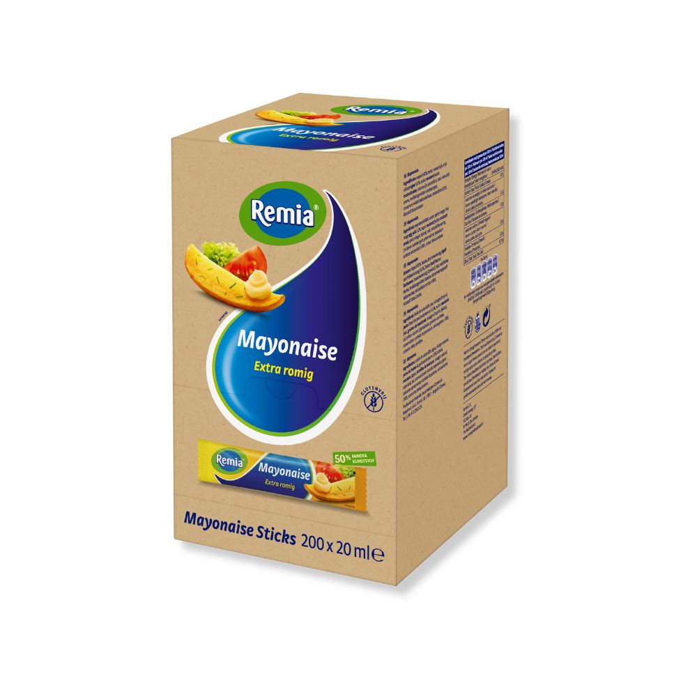 Remia Mayonaise Sticks 200x20ml Remia Mayonaise Sticks 200x20ml
