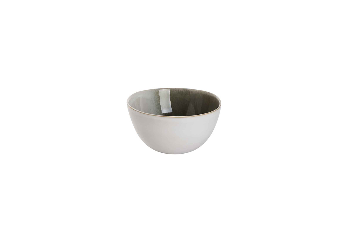 Quartzo Kom 15cm groen/Wit Quartzo Kom 15cm groen/Wit