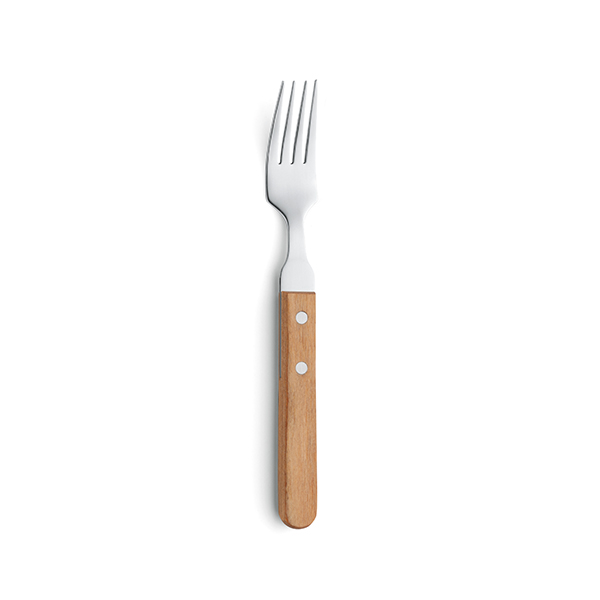 7000 Steakvork 20cm hout 7000 Steakvork 20cm hout