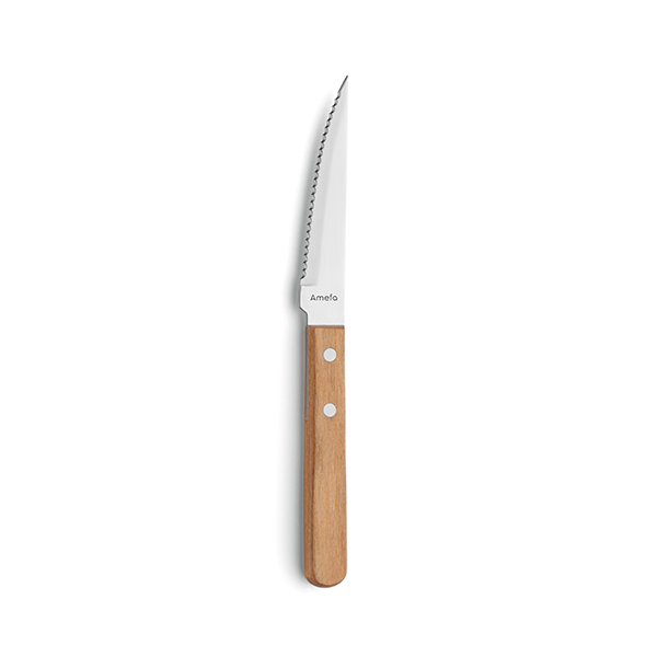 7000 Steakmes 21cm hout 7000 Steakmes 21cm hout