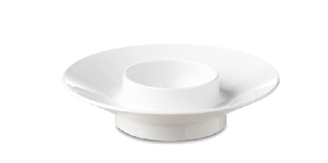 Eierdop Plat Wit Basic