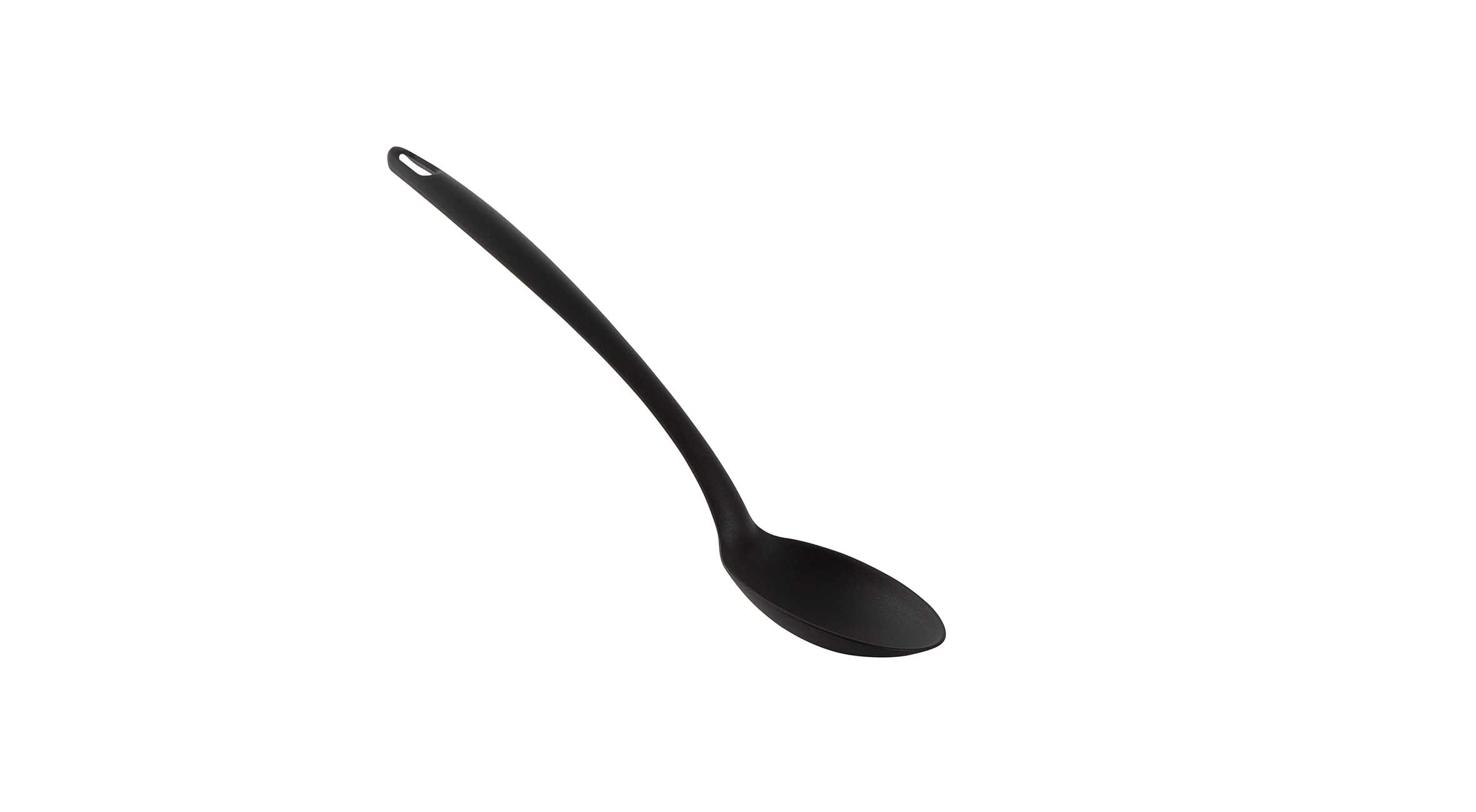 Basic Nylon Opscheplepel 32cm Zwart