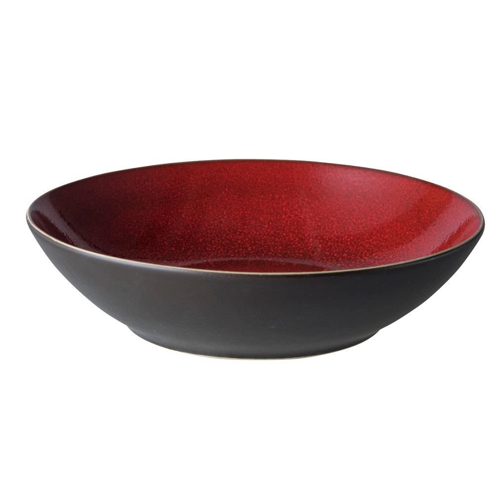 Lava Bord diep 21cm Rood/Bruin