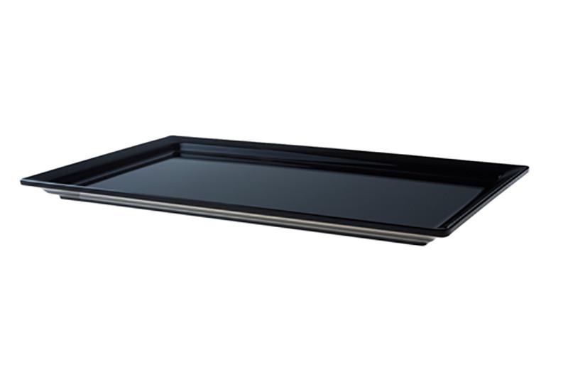 Schaal Plat GN 1/1 Zwart Melamine