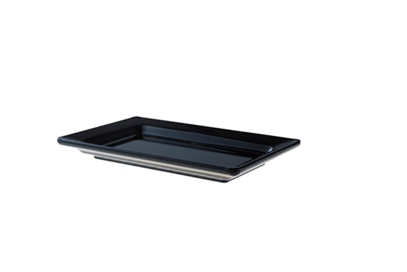 Schaal Plat GN 1/4 Zwart Melamine