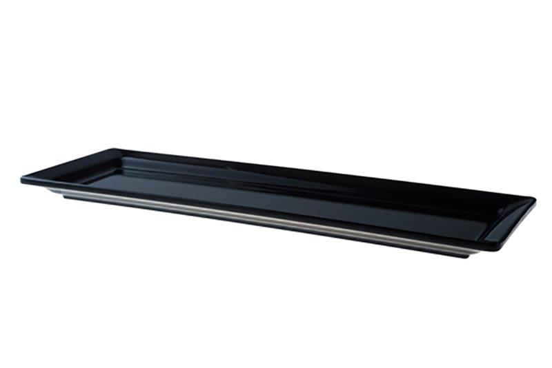 Schaal Plat GN 2/4 Zwart Melamine