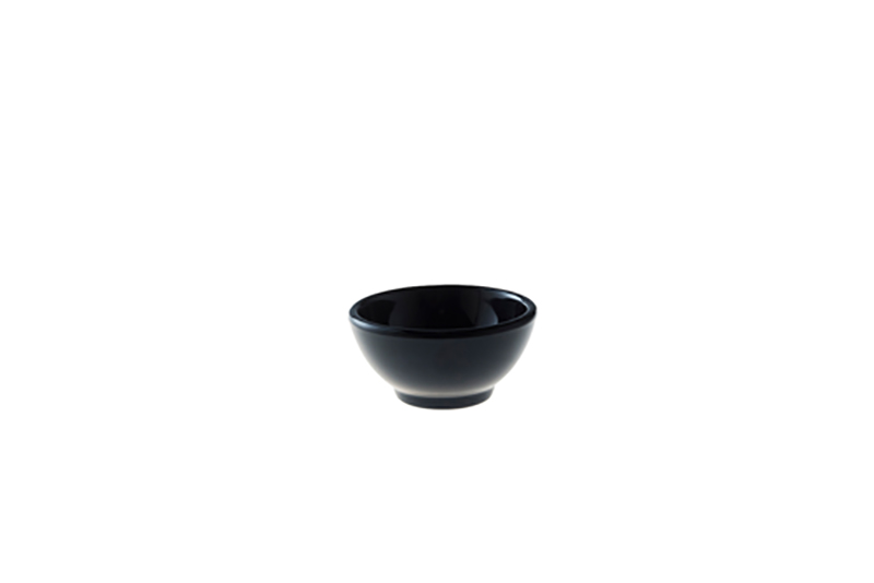 Kom 9cm 4,5cm Hoog Zwart Melamine Kom 9cm 4,5cm Hoog Zwart Melamine