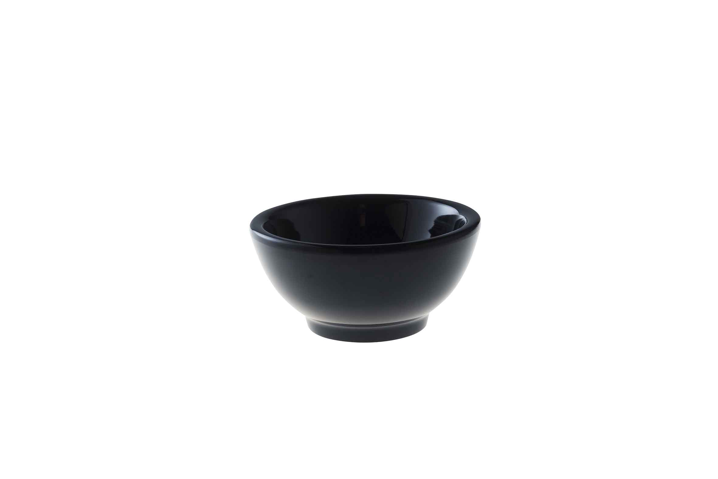Kom 13cm 6,5cm Hoog Zwart Melamine Kom 13cm 6,5cm Hoog Zwart Melamine