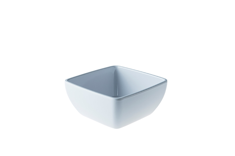 Schaal 12,5x6cm Wit Melamine