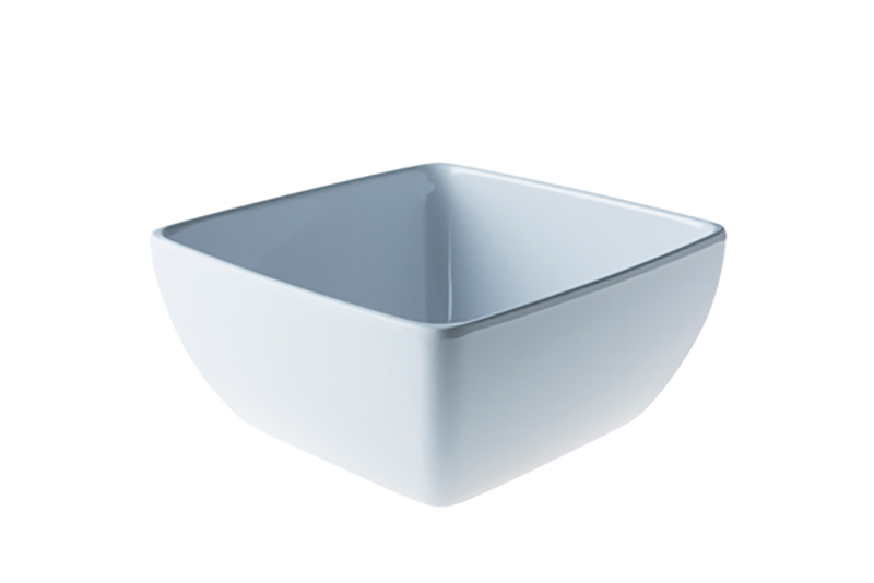 Schaal 19cm 9cmHoog Wit Melamine Schaal 19cm 9cmHoog Wit Melamine
