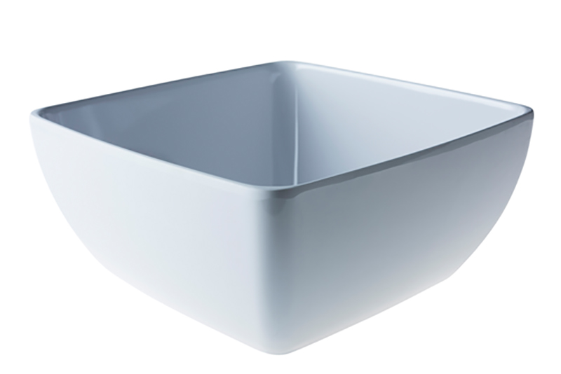 Schaal 25x12cm Wit Melamine