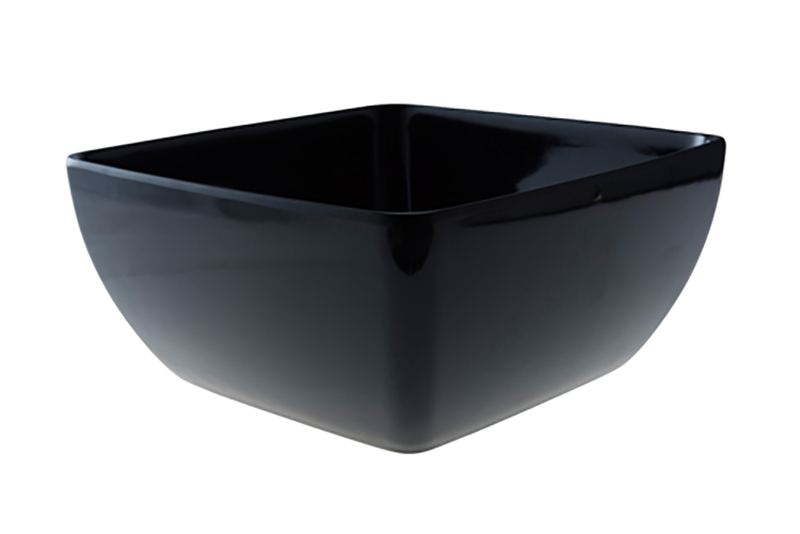 Schaal 25x12cm Zwart Melamine Schaal 25x12cm Zwart Melamine