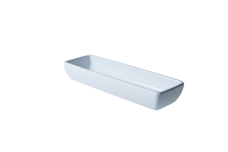 Schaal 18,5x6,6cm Wit Melamine Schaal 18,5x6,6cm Wit Melamine