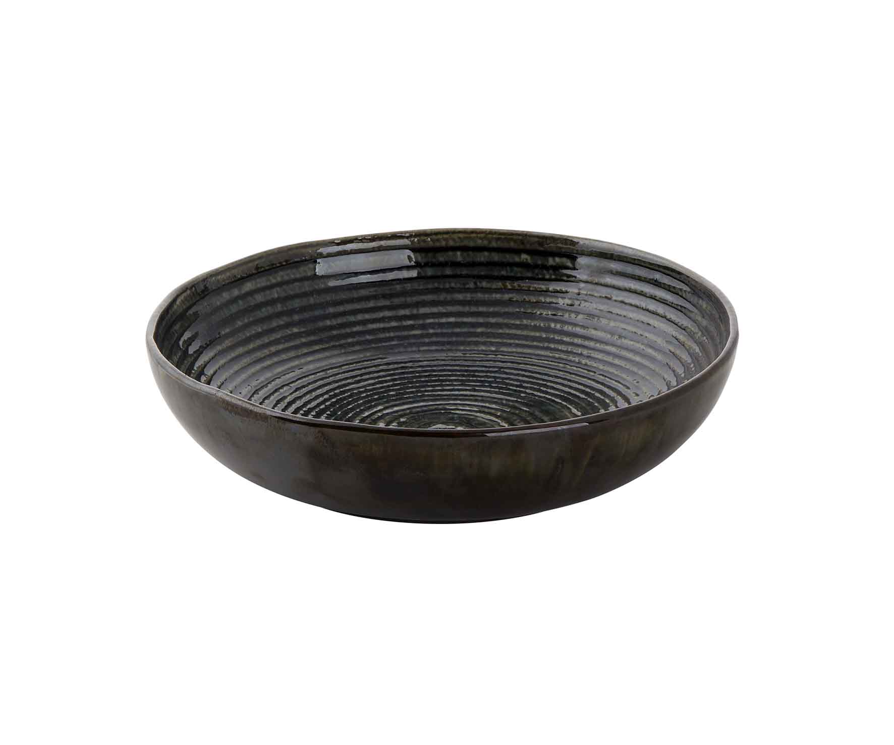 Metallic Bord Diep 22cm Coupe groen