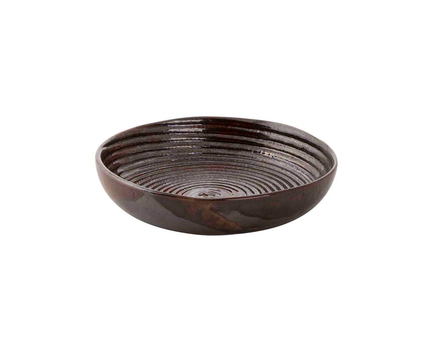 Metallic Bord Diep 15cm Coupe Bruin