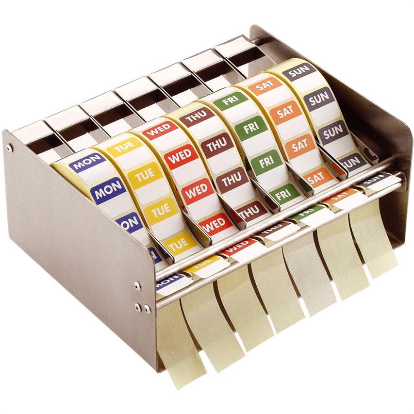 Dispenser met codestickers compleet Dispenser met codestickers compleet