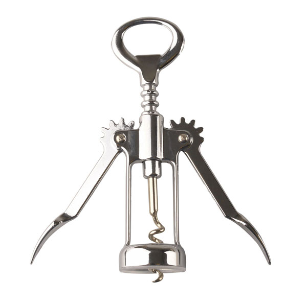 Kurkentrekker met hevel chroom