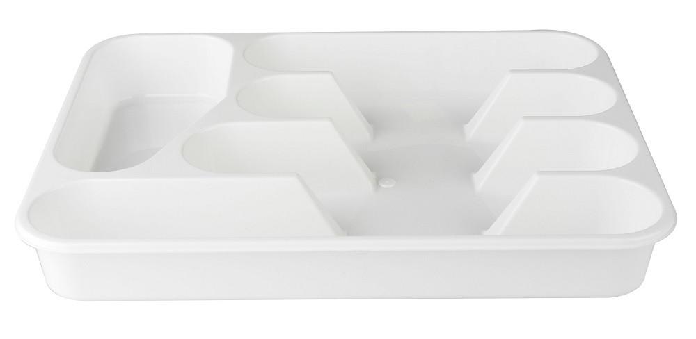BestekBak 35x26x4,5cm Wit 5-vaks