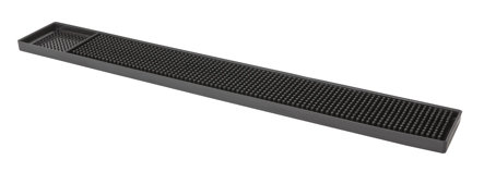Barmat 60x8cm Zwart rubber Barmat 60x8cm Zwart rubber