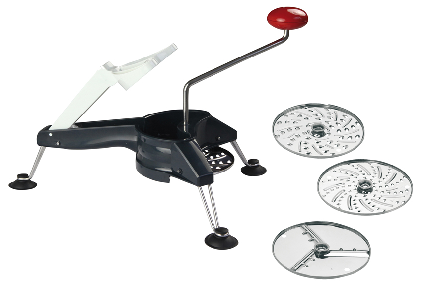 Groenterasp 3 zuignappen 3 schijven