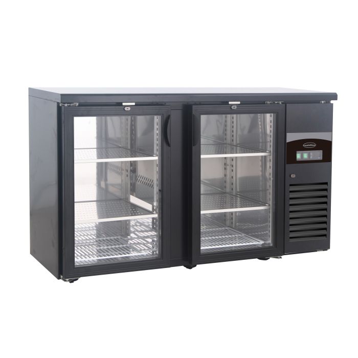 Barkoeler Zwart 2 glasdeuren