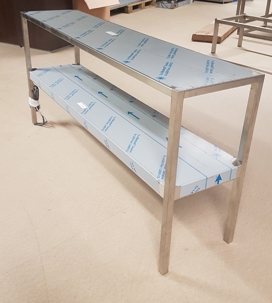 Maatwerk RVS Etagere Maatwerk RVS Etagere