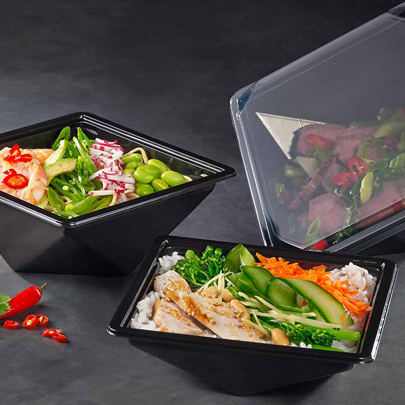 Saladebak Rpet Deluxe 500cc Zwart Saladebak Rpet Deluxe 500cc Zwart